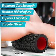Krightlink Foam Roller Deep Tissue Massager, 13 Inch High Density Patented Sports Roller For Muscle Massage And Fascia Trigger Point Release - C - View 7