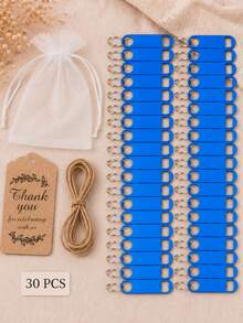 30/10/1 Set Customized Engraved Bottle Opener Keychain, Personalized Name & Date Metal Key Ring, Wedding Party Favor, Gift For Family And Friends - Style 3 - View 24