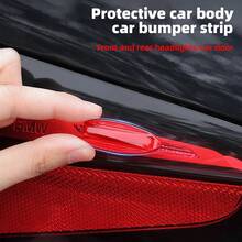 4件組汽車擾流板車身貼紙 裝飾防撞條 3D通用氣流減阻梳 車飾配件 - 4PCS[擾流防撞條] - 查看 4