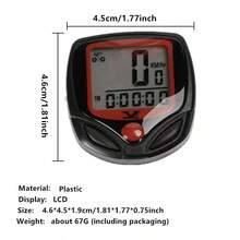Mountain Bike Speedometer, Bicycle Computer, Bike Speedometer, Speedometer, 15 Functions, Cycling Equipment - 黑色 - 查看 3