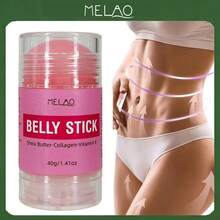 MELAO 40g Abdominal Shaping & Moisturizing Stick, Containing Shea Butter, Collagen, Vitamin E, Firming & Anti-Aging, Suitable For Abdomen, Buttocks And Thighs - 40g - View 1