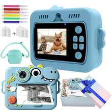 Kids Camera, Kids Instant Camera Set, Digital Camera Set, Equipped With 3 Rolls Of Film And 6 Colored Pens, Can Inspire Children's Drawing Ability. With Cute Cartoon Shaped Shell, This New Model Is Suitable As Christmas, Birthday And New Year Gift For Children Aged 3 To 12, Also Suitable As Portable Camera Toy For Boys And Girls To Record Life. - Multicolor - View 23