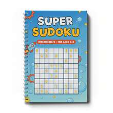 Children's Sudoku Grid Workbook, Problem-Solving Number Challenges, One Puzzle Each Page, Age Choices 3-6 6-9 9-12 12+ - Super Sudoku - View 9