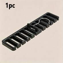 Multifunctional Plastic Belt Hanger, Space-Saving Closet Organizer For Belts, Ties & Scarves, Sturdy Durable Plastic, Black & White Color Options, Modern Closet Storage Accessory - Multicolor - View 7