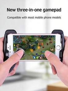 3-In-1 Mobile Game Controller With Joystick And Phone Holder, ABS Material, Stretchable Gamepad, Compatible With 4.5-6.5 Inch Smartphones, Suitable For Shooting And MOBA Games - Black - View 11