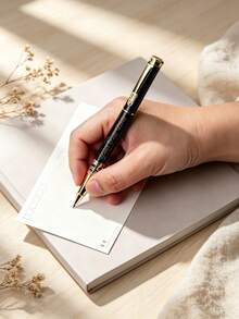 1 Pen And 4 Replacement Nibs And 1 Velvet Pen Pouch, Dragon Head Hollow Bright Metal Pen Set, Free Engraving, Perfect For: Office, School, Daily Use, Gift, Father's Day Gift - Sets - View 5