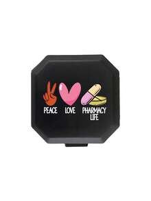 Portable Octagonal Divided Pill Box, Unisex Pill Box With Funny Capsule, Pill, Letter, And Medicine Bottle Patterns, Waterproof Mini Travel Pill Box, Portable First Aid Kit, 6-Compartment Capsule/Pill Storage Box, Travel Pill Box, Moisture-Proof Pill And Vitamin Container Dispenser, Essential For Travel And Home, Lightweight Pocket-Sized, Dust-Proof Design, Suitable For Daily Commute, Hiking, Business Travel, Or Camping, Creative And Practical Gift - Multicolor - View 14