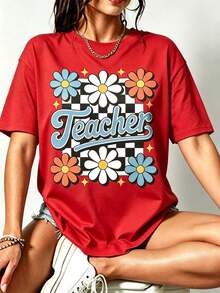 Women T-Shirts - 紅色 - 查看 2