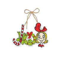 The Grinch Christmas Decorations, Small Door Ornaments, Creative Decor, Scene Decoration, Party Favors - Multicolor - View 11