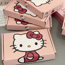SANRIO-3件/6件可愛KT貓粉色飛機禮盒，卡通熊圖案禮盒，適用於化妝品、文具、小禮物可愛包裝盒，返校季 - A - 查看 7