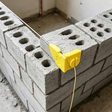 Yellow Brick Line Anchor 2/1pc, Plastic Brick Corner Line Fixer, Construction Masonry Auxiliary Tool, Practical Gift For Bricklayers And Masons - A - View 2