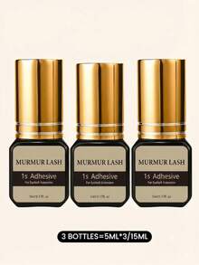 Premium 0.5s Quick Dry Eyelash Extension Glue 5ml, Luxury Low Odor Mink Lash Adhesive, Ultra Strong Bond Lasts 6-8 Weeks - Black - View 12