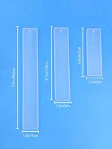 Bookmark Resin Mold Kit, 3 Sizes Clear Silicone Rectangle Casting Molds With 10Pcs Random Colors Tassels, For Epoxy, DIY Book Lover Gift, Teacher Appreciation Crafts - White - View 8