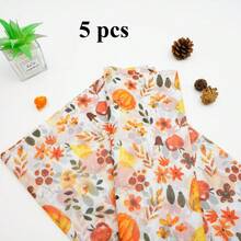 Autumn And Winter Harvest Thanksgiving Printing Semi Transparent Tissue Packaging Paper 19.69 * 13.78 Inches, Bouquet Packaging Decorative Tissue, Gift Box Lining, DIY Gift Decoration, Thanksgiving Christmas Party Packaging Supplies - View 9