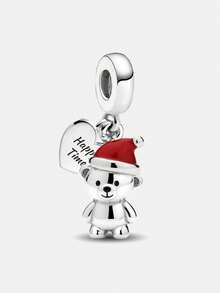 1pc Fashionable Exquisite Mushroom Dress Tree Beaded Pendant, Suitable For DIY Jewelry Making Such As Bracelets, Necklaces, Etc., Perfect Gift For Women And Girls - Silver - View 18