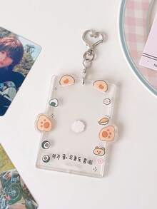 1 PC Cute Animal Card Set, 3-Inch Protective Set, Star Chaser Small Card Display Set, Student ID Set, Pendant, Back To School - Multicolor - View 13