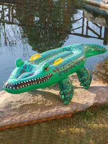 Crocodile Inflatable Float Ride, Large Inflatable Crocodile Riding Toy, Adult Water Floating Paddle Board, Suitable For Water Park Swimming - A - View 3