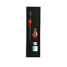 Aimall Glass Dip Pen Set Crystal Flower Calligraphy Fountain Writing Dipping Pen Gift Pack Ink Signature - Glass Dip Pen Set Crystal Flow - View 13