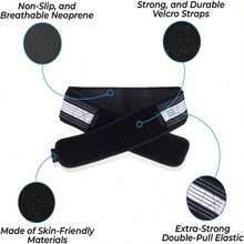This Adjustable Waist Support Belt Is Specifically Designed For Sports And Fitness, Aiming To Tighten The Abdomen, Increase Waist Circumference And Provide Hip Support. - Black - View 4