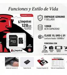 128GB High-Speed Class 10 Micro SD Card Expandable Memory For Phone And Camera - 查看 2