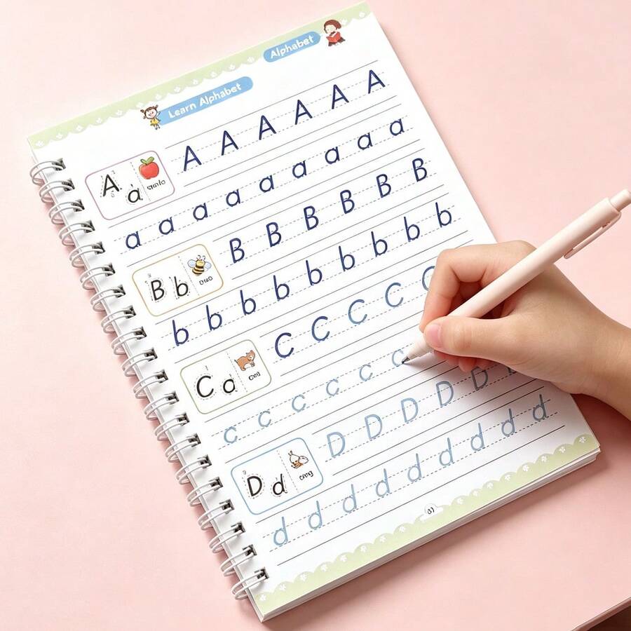 16-Page English Alphabet Exercise Book, English Groove Copybook ...