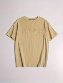 Herren Kurzarm-T-Shirt Sommer Casual Bedrucktes Schweres Baumwoll-T-Shirt mit Rundhalsausschnitt - Schwarz - Übersicht 10