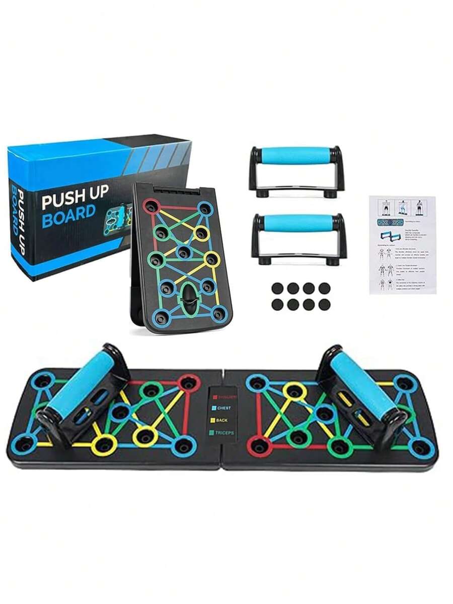 Foldable 24 In 1 Push Up Board Fitness Workout Train Gym Muscle Exercise Press - A - View 1