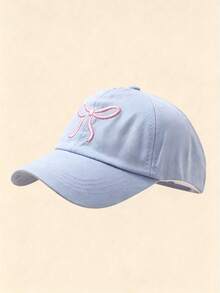 Sombrero de protección solar infantil con lazo, gorra de béisbol para niñas, sombrero de sol elegante para bebé niña, sombrero de sol de verano con parte superior semiabierta - Multicolor - Ver 11
