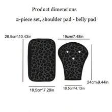 2pcs/Set Car Seat Belt Adjuster & Fixator, Anti-Choke Shoulder & Belly Guard, Cute Detachable Portable Anti-Choke Belly + Shoulder Guard Set - Multicolor - View 5