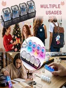 1pc Keyboard Key Shape Stress Relief Keychain, Adult Finger Pressing Decompression Pendant, Can Relieve Stress, Focus Attention, Relax Body And Mind; High Elasticity Durable Material, Repeated Kneading Without Deformation, Compact And Cute Design For Easy Play, Suitable For Office, Study, High-Quality Gift For Holidays, Christmas, Parties. - New Model - View 4