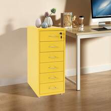 SHIOUCY Filing Cabinets - Yellow - View 4