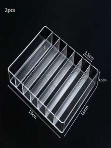 1/2pcs Multi-Functional Eyeshadow Palette Storage Box, Suitable For Storing And Organizing Lipstick, Perfume, Eyeshadow Palettes And Various Cosmetics, Perfect For Use On Vanity, Bedroom, Office Or Bathroom Drawer, Also An Excellent Gift For Family, Friends, Classmates And Women,Bedroom Room Decor,Back To School - Multicolor - View 11