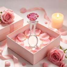9pcs Unique Rose-Shaped Model Decorative Piece – Elegant Home Decoration, Perfect For Living Room Bookshelves, Nightstands & Entryway Cabinets. Artistic Gift Idea, Handcrafted Sculpture, Statement Piece, Gift Shoppe - Clear - View 6