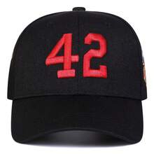 Random Color 1 Men's 42 Embroidered Five-Panel Baseball Cap, Adjustable, Fashionable Casual Hat Suitable For Spring And Autumn Travel - Blue - View 7