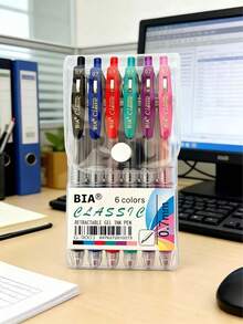 BIA&Tyno Classic Color Gel Pens 10pcs/8pcs/6pcs, 0.5mm/0.7mm Student Highlight Gel Pens, Suitable For Manual Accounting, Hand Drawing, Back To School Gel Pen Set - Sets - View 18