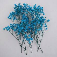 25/50/100/150/300pcs Ivory Mini Artificial Mixed Baby's Breath Flowers, Handmade Floral Materials For Resin Crafts, Hair Accessories, Wedding Wreaths, Tabletop Home Decor - Blue - View 7
