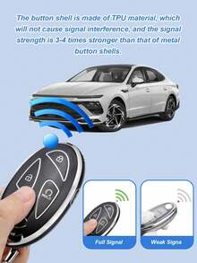 For IONIQ 6 New Grand Prix GN7 Kona 5 7 Buttons Fashion TPU Car Remote Key Case Cover Protected Keychain Fob Accessories - A - View 5