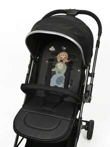 1pc Cartoon Pattern Baby Stroller Seat Cushion, Skin-Friendly Soft Durable Non-Deforming, All-Season Breathable, Removable Washable Anti-Slip Fixed, Compatible With Multiple Baby Stroller Models - Multicolor - View 3