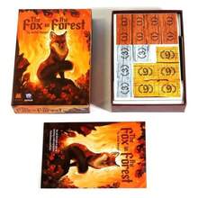 1 Pack Magical Woodland Fox Tactical Battle Card Deck, Vivid Fiery Autumn Tree & Fox Artwork Surface, Warm Amber Forest Themed Outer Box, Classic Trick-Taking Competitive Gameplay, Ideal For Holiday Indoor Quiet Two-Person Game Activities - Multicolor - View 4