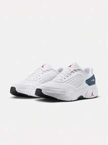 Men's JORDAN TRUNNER FLOW Low-Top Athletic Casual Shoes IO2091-100 - Blue and White - View 3