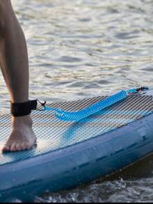 1Set Sup Board Foot Leg Rope Practical Coiled Surfboard Leash Elastic Surfing Stand UP Paddle Board Ankle Leash Surfing Accessories - 彩色 - 查看 3