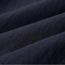 女款抽繩連帽拉鍊長袖外套與迷你裙休閒日常套裝 - 藏蓝色 - 查看 4