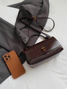 Fashionable And Versatile Handbag, Elegant And High-End Texture Shoulder Crossbody Bag, Exquisite Pendant, Suitable For Shopping, Commuting - Coffee - View 10
