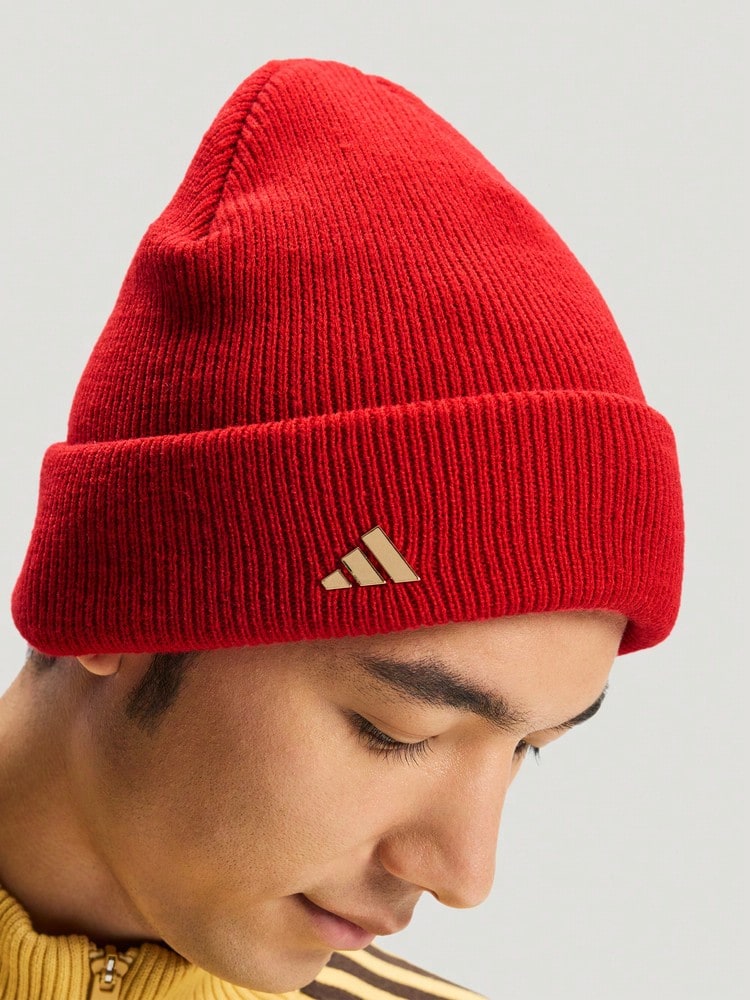 Adidas Unisex SPW NEWY Beanie Knit Hat KS0307 - Red - View 1