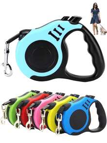 3 Meters/5m Retractable Pet Leash, Easy To Store And Manage, Durable Nylon Rope Style Leash, Suitable For Small And Medium Dogs - Multicolor - View 1