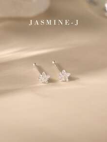 1pc S925 Sterling Silver Diamond Star Nose Stud, Pure Silver 14K Gold Plated, Mini Diamond Star Nose Stud/Earring, Men's And Women's Nose Piercing Jewelry, Multi-Functional Pure Silver Piercing Jewelry, Suitable For Daily Wear - Multicolor - View 7
