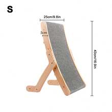 Vertical Small Cat Climbing Tree, Indoor Cat Scratching Board, Transformable Cat Lounge Chair And Cat Bed, Durable Solid Wood Structure Cat Scratching Board - Ginger - View 13
