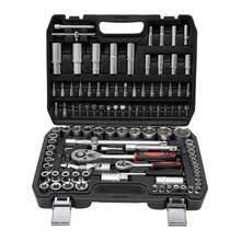 Mechanics Tools Kit, 108pcs Ratchet Wrench Mechanics Tools Kit, 1/4"&1/2 Metric And Standard Socket Set, Universal Joint,Extension Bars.[A Good Gift For Family And Friends] - Default - View 1