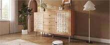 Sideboard Natural 120 X 40 X 75 Cm In Wood For Dining Room And Living Room - 橡木 - 查看 7