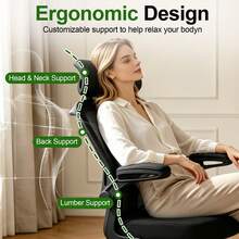 Ergonomic Office Chair & Height Adjustable Desk Chair Set, Swivel Mesh Desk Chair With Foldable Armrest, Adjustable Headrest & Lumbar Support For Home Office - Black - View 5